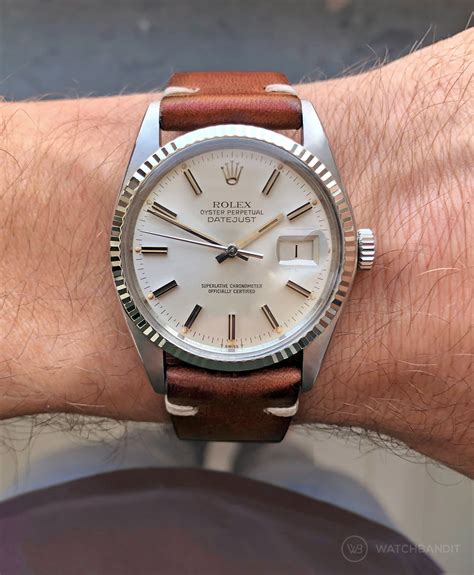 leather strap rolex datejust